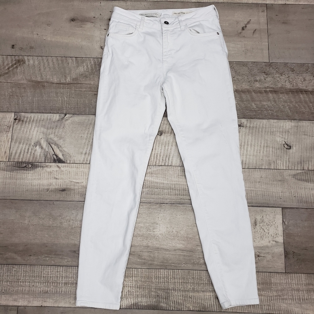 Pilcro and Letterpress by Anthropologie High Rise Skinny Jeans Size 28 - Picture 2 of 16